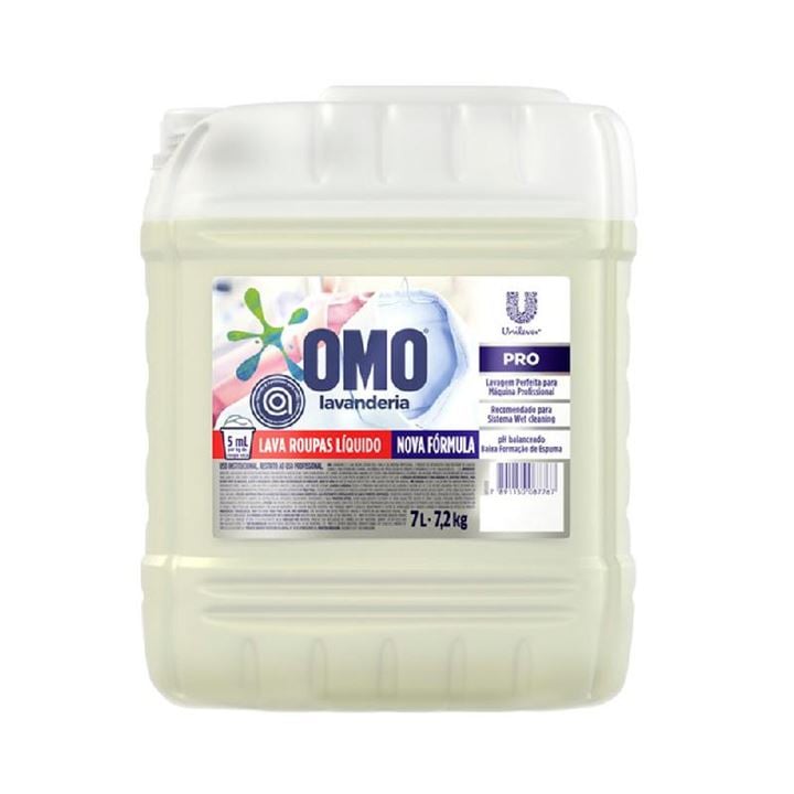Omo Detergente Líquido Lavanderia 7L – Higiepro