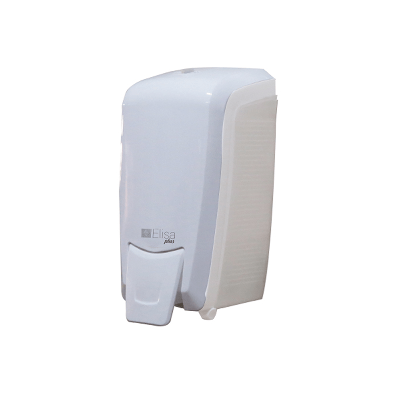 ELISA Dispenser Saboneteira Cremoso Plus — Branco / Cristal — 800ml