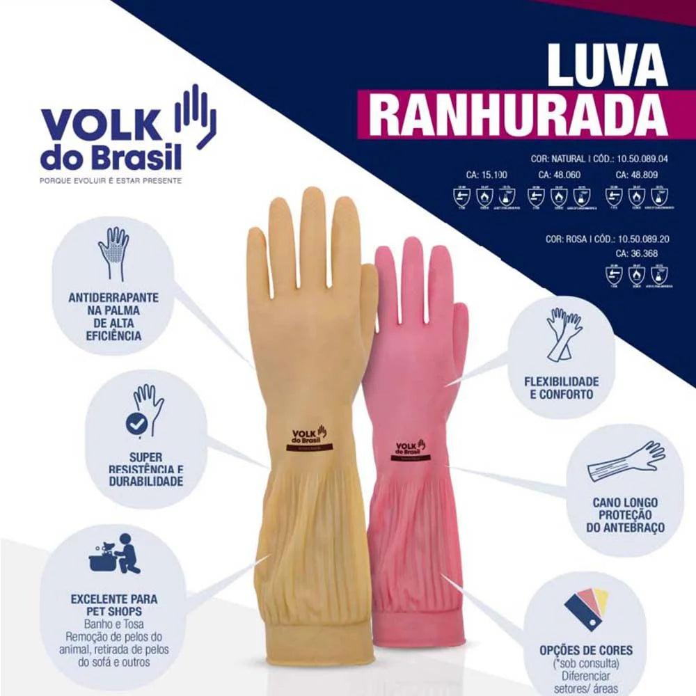Luva Ranhurada Volk