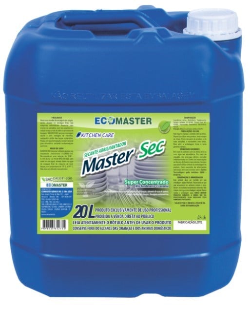Secante para Lava-Louças Master Sec 20L