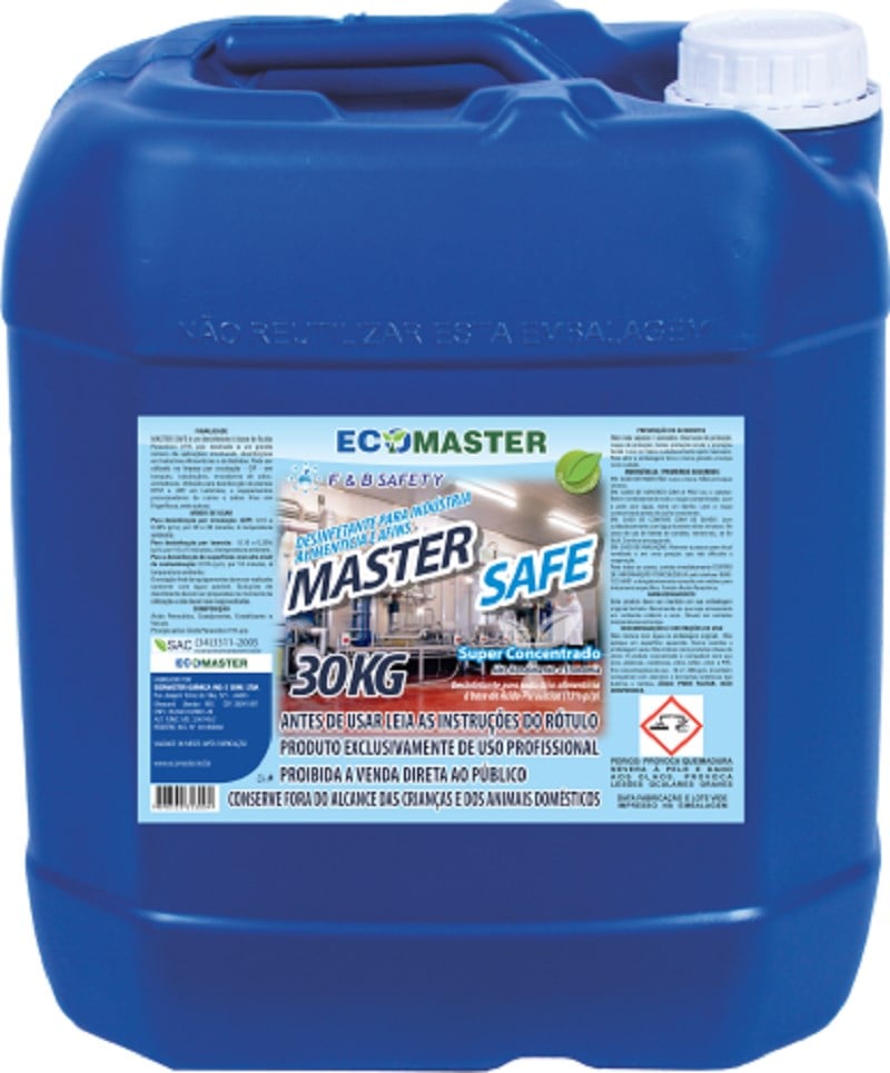 Master Safe 20 L – Desinfetante Ácido Peracético