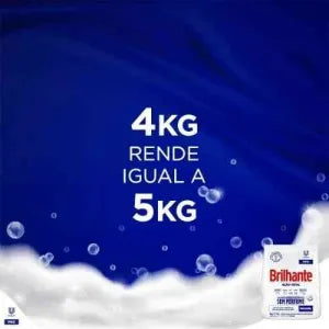 Omo Brilhante Detergente Em Pó Sem Perfume 4kg