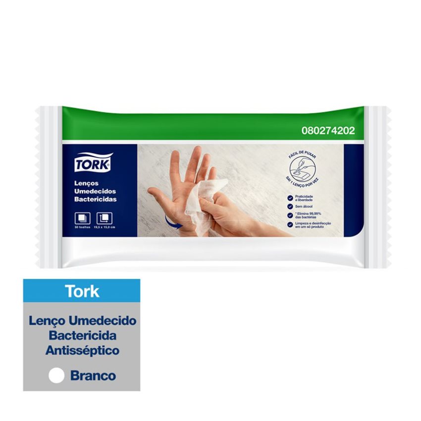 Tork Lenço Umedecido Antisséptico 50 Un