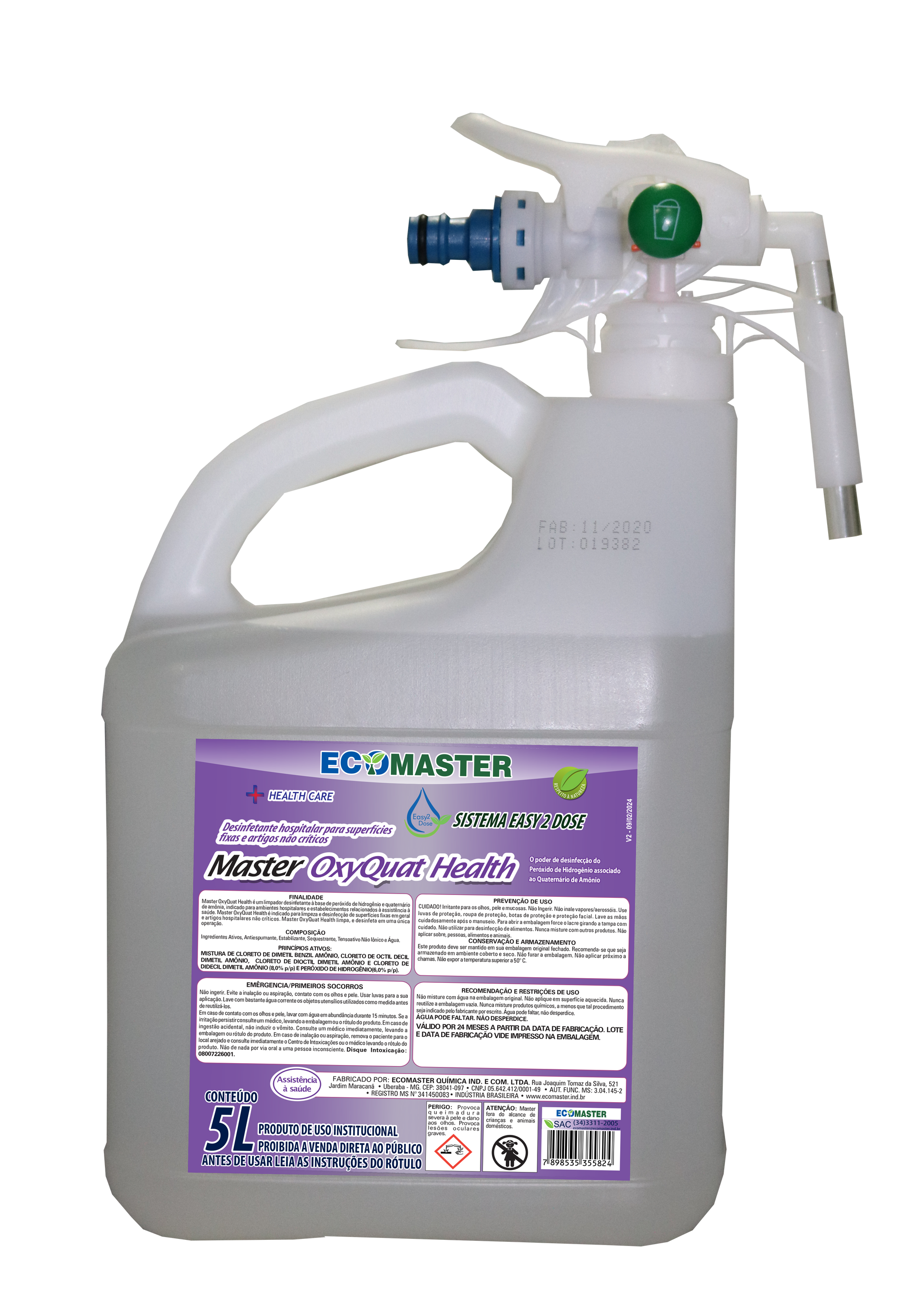 Easy 2 Dose Master Oxy AC Health 5L