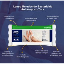Tork Lenço Umedecido Antisséptico 50 Un