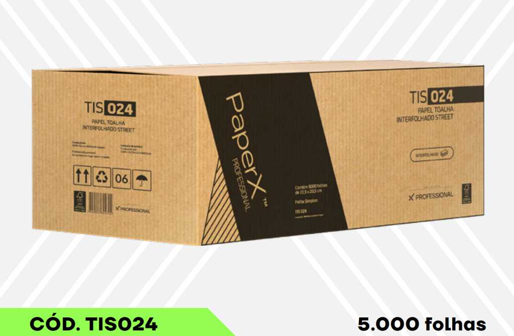 Papel Toalha Interfolhado PaperX