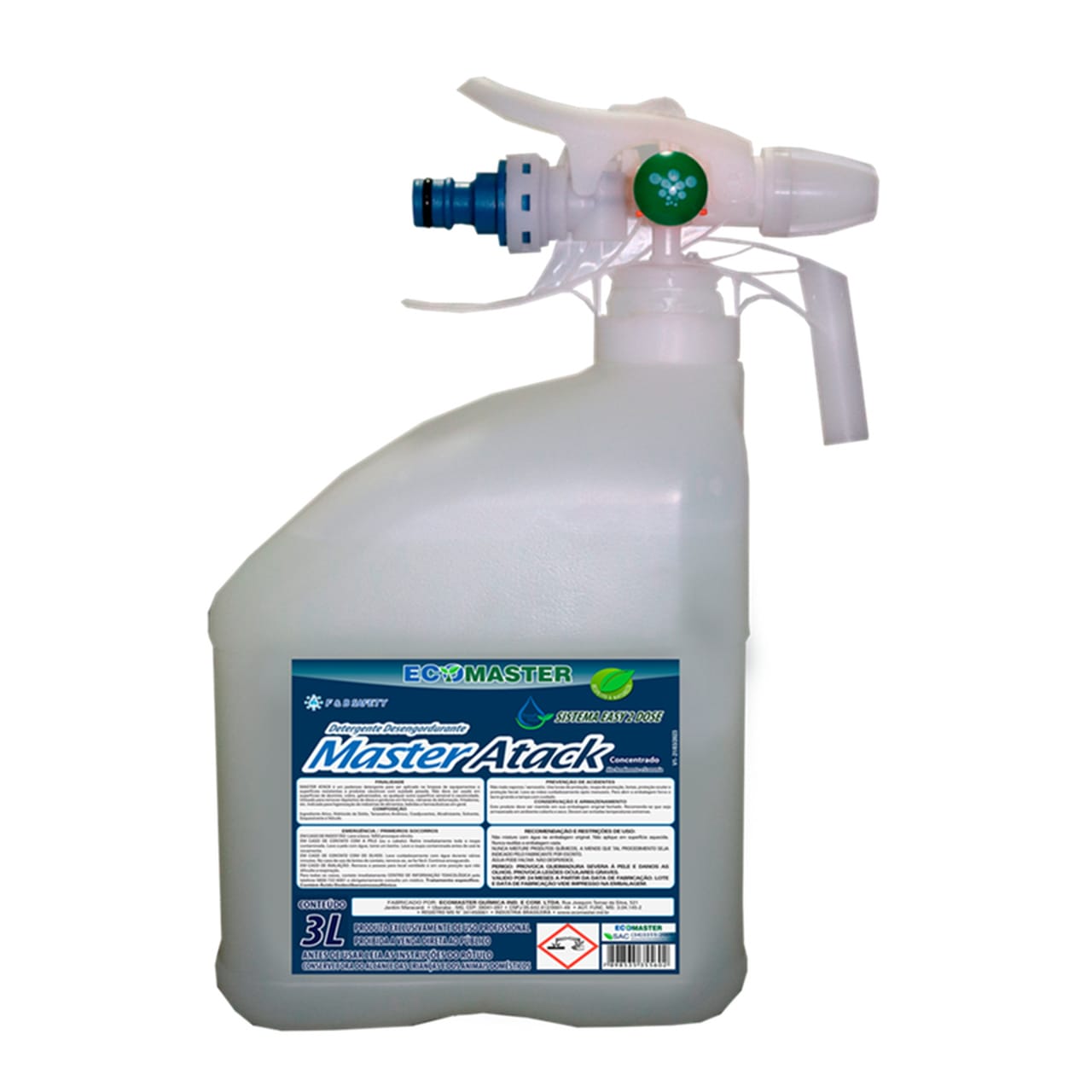 Master Atack Easy 2 Dose - Detergente  3L ~ 5L