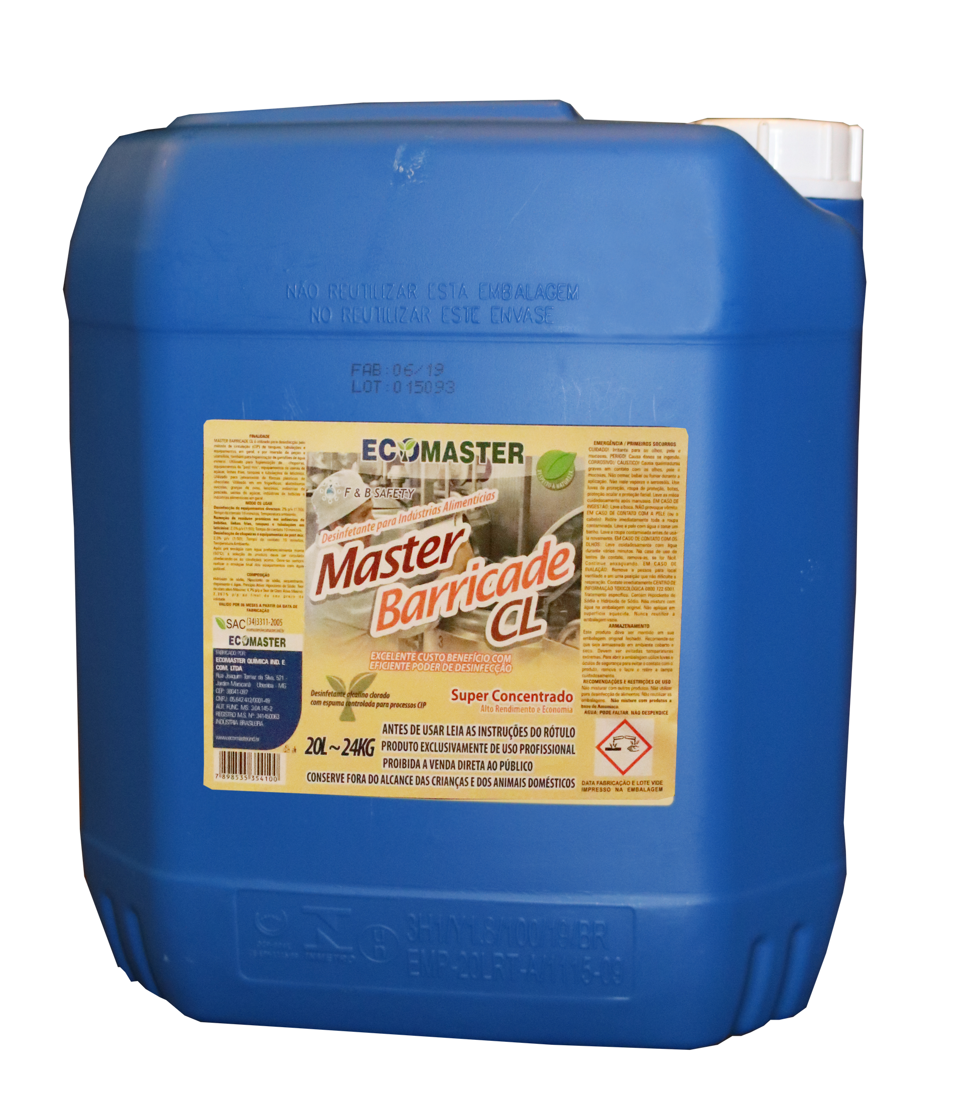 Desinfetante Master Barricade CL 20L