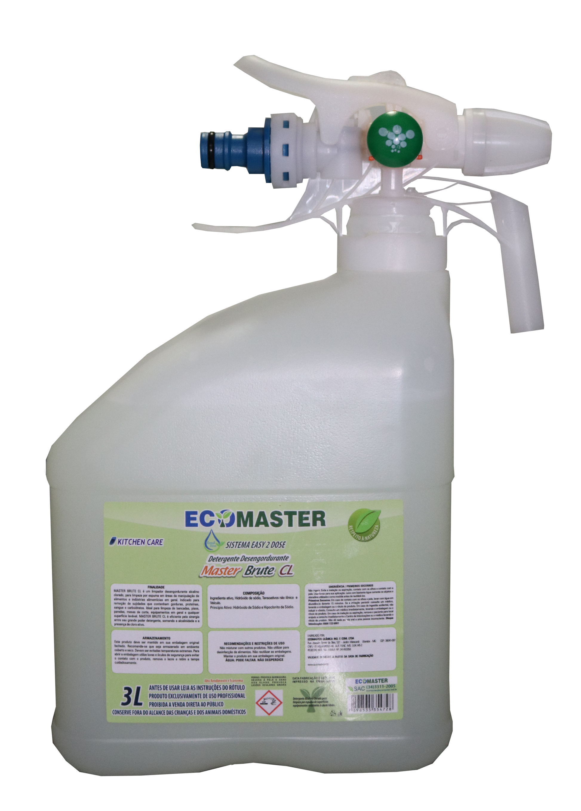 Detergente Desengordurante Master Brute CL Easy 2 Dose