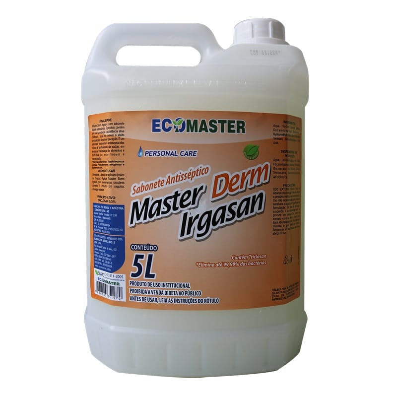 Sabonete Líquido Antisséptico Master Derm Irgasan 5L