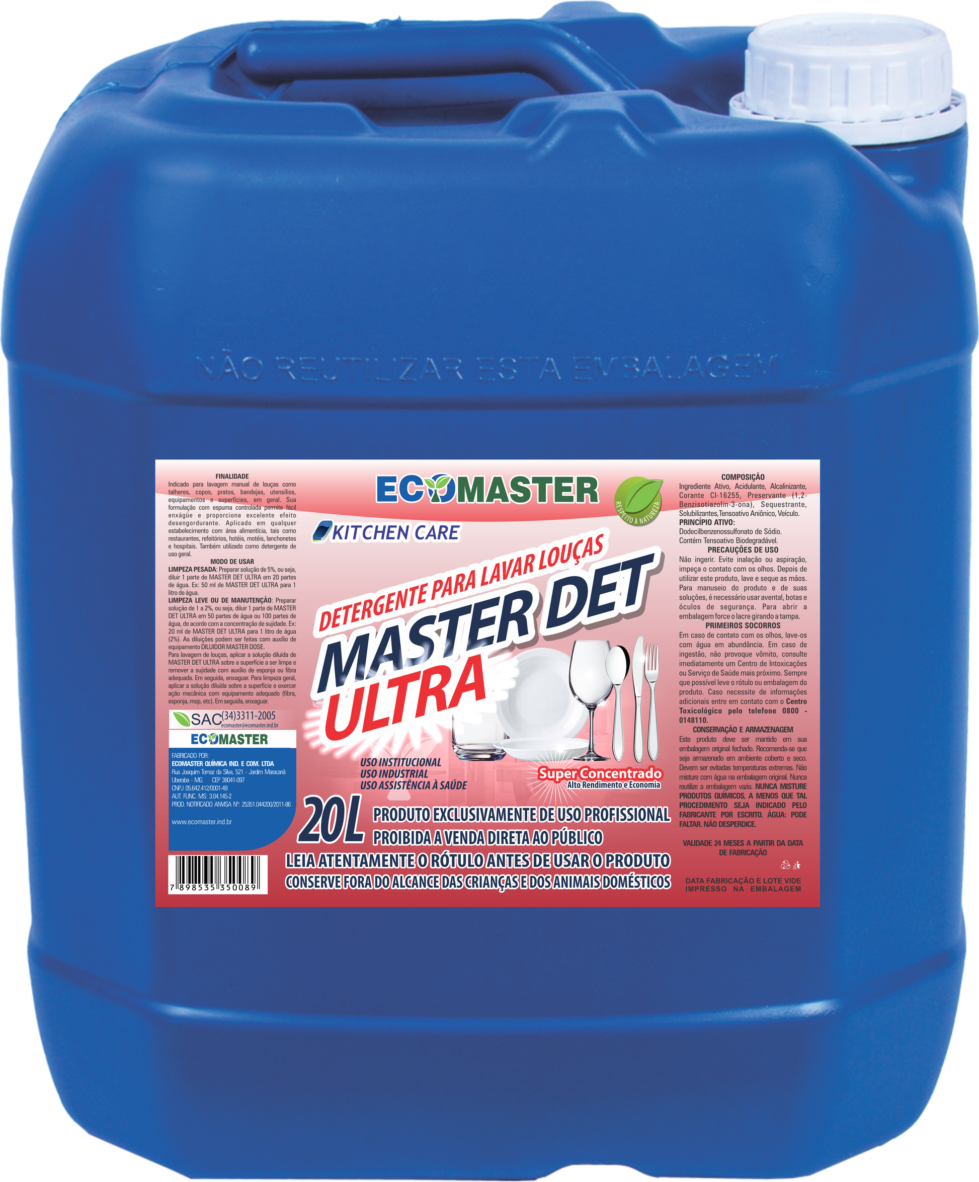 Detergente Master Det Ultra 20L
