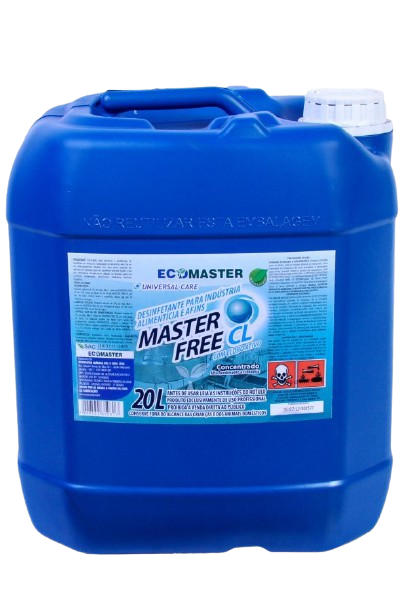 Desengordurante Alcalino Clorado Master Free CL