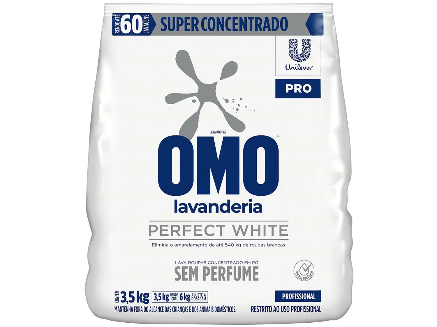 Sabão em Pó Omo Perfect White sem Perfume 3,5kg