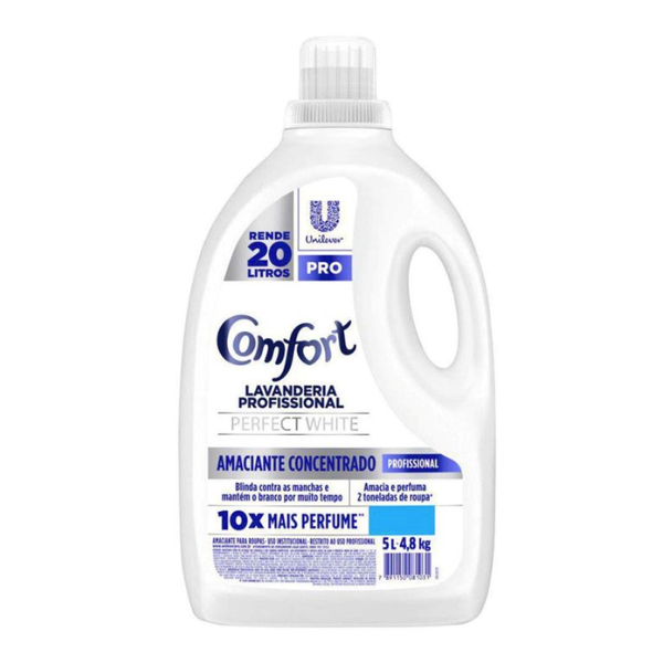 Omo Comfort Amaciante Concentrado Perfect White 5L