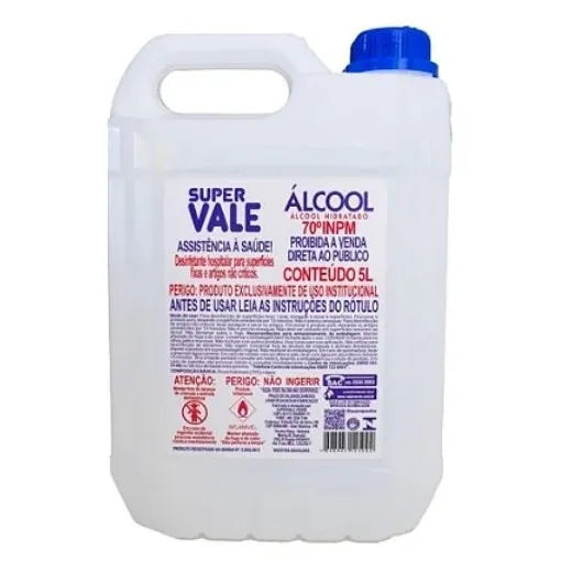Álcool Líquido 70° INPM Super Vale 5L