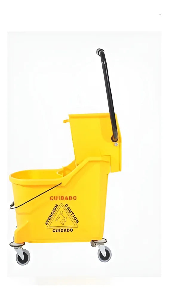Balde Centrifuga Amarelo com Espremedor 2 Águas Perfect 33L