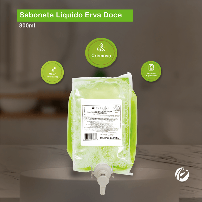 Sabonete Espuma Refil Exaccta