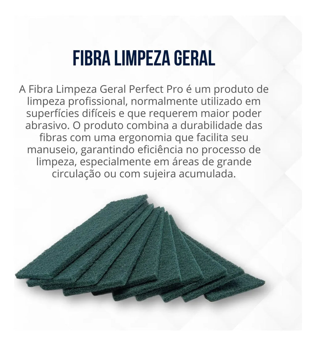 Fibra de Limpeza Multiuso Uso Geral com 10 Unidades Perfect
