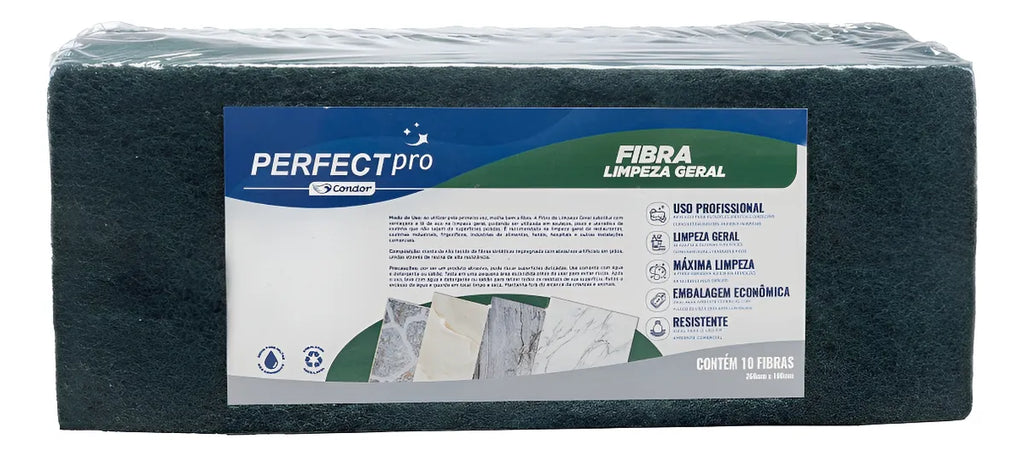 Fibra de Limpeza Multiuso Uso Geral com 10 Unidades Perfect