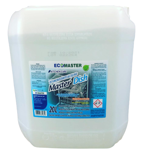 Detergente Alcalino Master Dish Para Lava-Louças