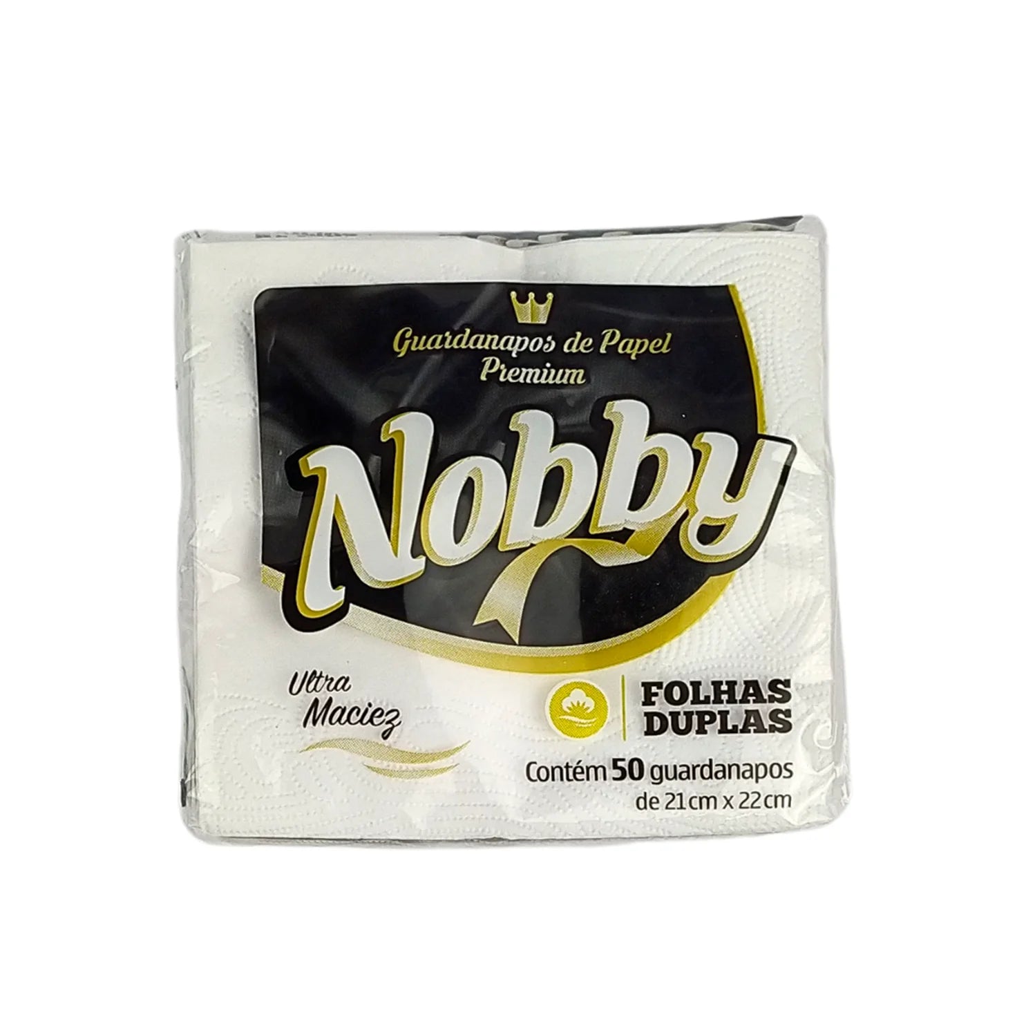 Ipel Guardanapo Mesa Folha Dupla Nobby 21x22 cm