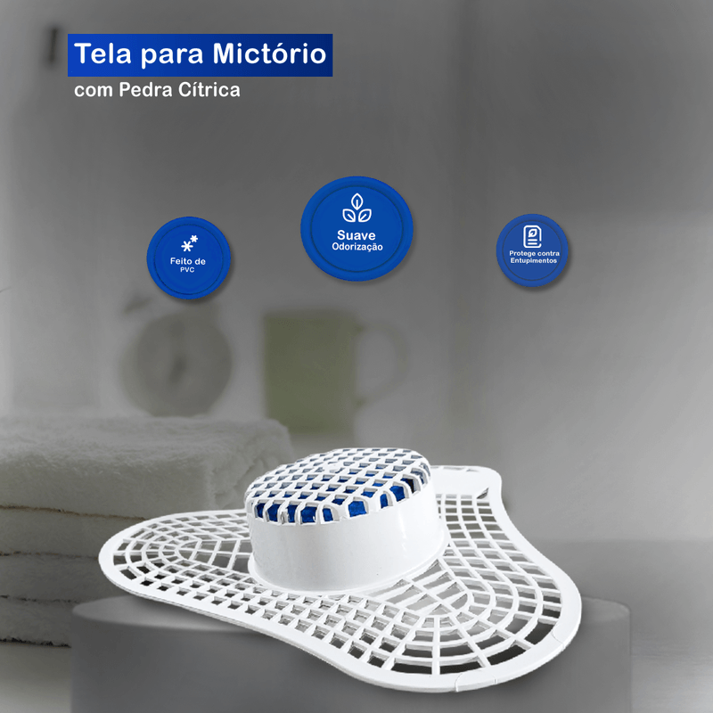 Tela Plástica Com Pedra para Mictório Exaccta