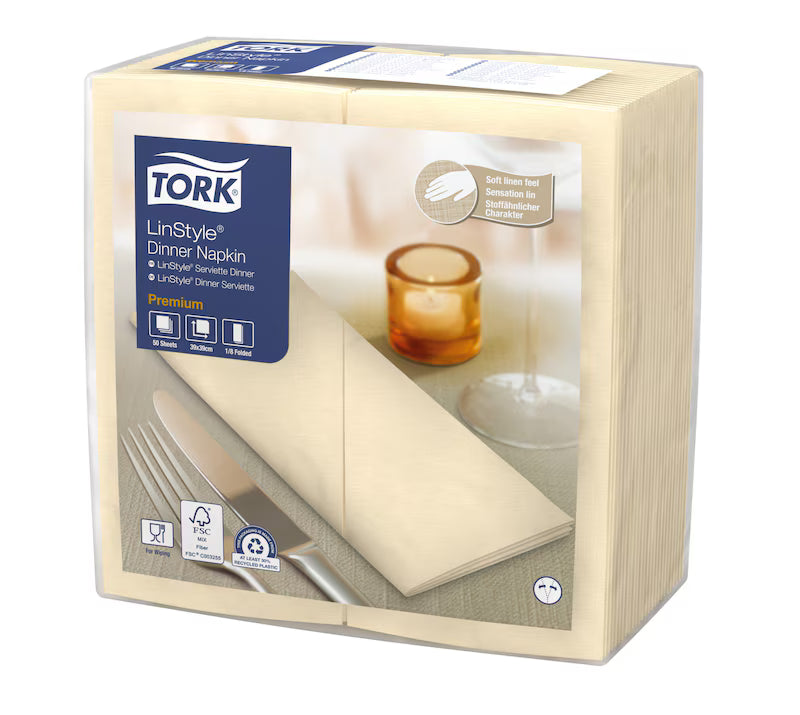 Guardanapo Linstyle Dinner Napkin 1/8 Folded Tork 50 Un