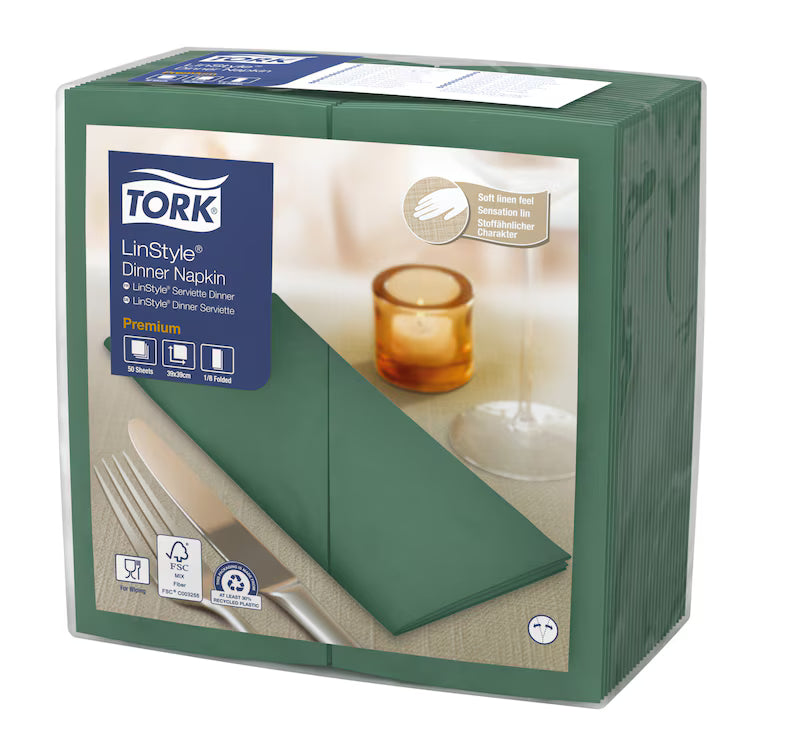 Guardanapo Linstyle Dinner Napkin 1/8 Folded Tork 50 Un