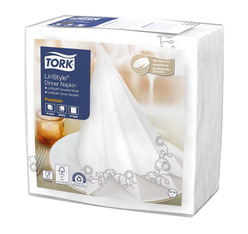 Guardanapo Linstyle Dinner Napkin 1/8 Folded Tork 50 Un